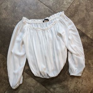 Brandy Melville off the shoulder white top